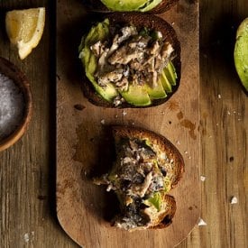 Avocado + Sardine Tartines