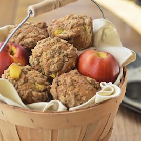 Peach Cobbler Muffins