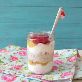 Raspberry Lemon Breakfast Jar