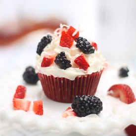 Red Velvet Tres Leches Cupcakes