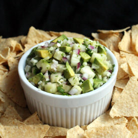 Cucumber, Avocado, and Fennel Salsa