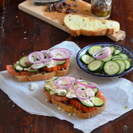Greek Salad Sandwich