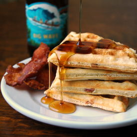 Beer Bacon Waffles