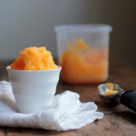 Tangerine Cointreau Sorbet