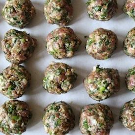 Greek Lamb Bulgur Meatballs