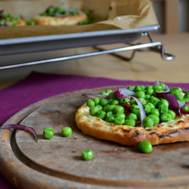 Prosciuttio Pea Pizza