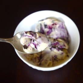 Buckeye Blueberry Swirl Ice Cream