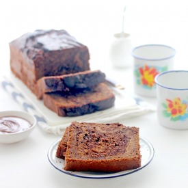 Nutella Swirled Banana Loaf