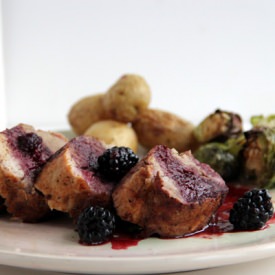 Pork Loin & Blackberry Sauce