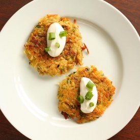 Crispy Scallion Potato Pancakes