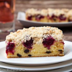 Cake with Cherries and Chocolate