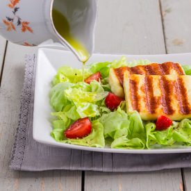 Strawberry Halloumi Salad