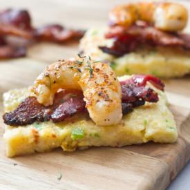 Shrimp and Grit Squares