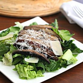 Grilled Portobello Caesar Salad