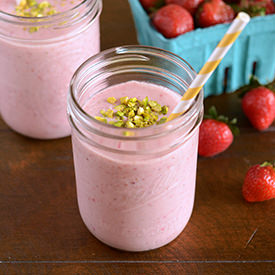 Strawberry Rosewater Smoothies