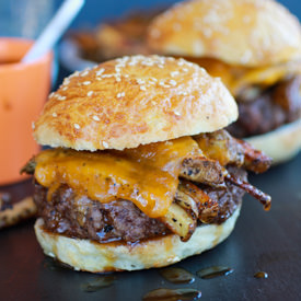 French Fry Bourbon Burgers