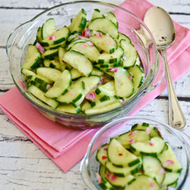 Sweet & Spicy Cucumber Salad