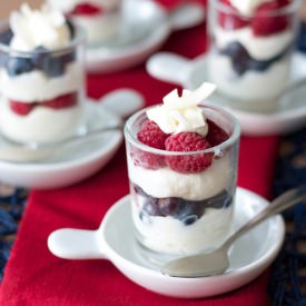 White Chocolate Mousse Parfaits