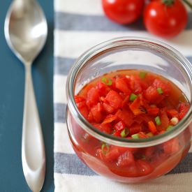 Hot But Cold Watermelon Gazpacho