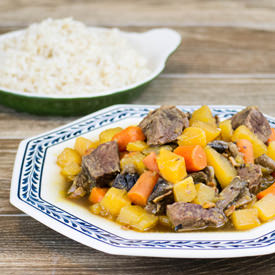Beef, Bacon & Rum Stew