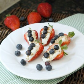 Cheesecake Stuffed Strawberries
