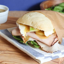 Turkey with Brie and Honey Mustard
