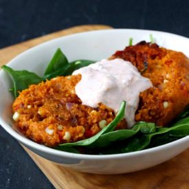 Southwest Sweet Potato Patties