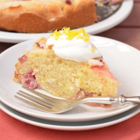 Coconut Rhubarb Cake