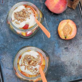 Raw Peaches and Cashew Cream