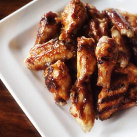 Grilled Barbecued Chicken Wings