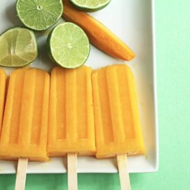 Mango Pineapple Lime Popsicles