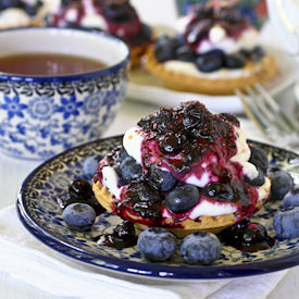 Blueberry Cream Cheese Tarts