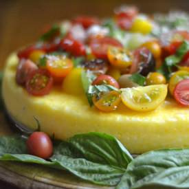 Polenta Tart with Heirloom Tomatoes