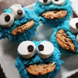 Cookie Monster Cupcakes