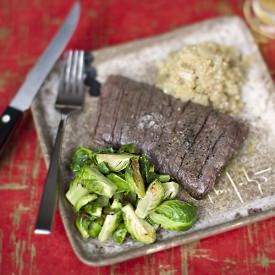 Skirt Steak with Creamy Quinoa