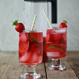 Strawberry Lime Rosé Sangria