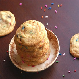 Cake Batter Choco Chip Cookies