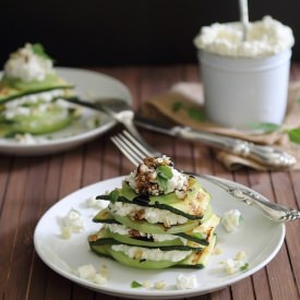Grilled Zucchini Stacks