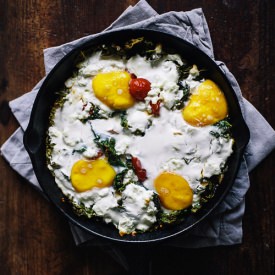 Baked Eggs with Feta