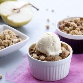 Rhubarb & Pear Crumble