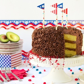 California Avocado Birthday Cake