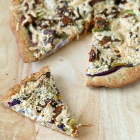 BBQ Tempeh Pizza