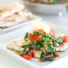 Summertime Chicken with Spinach