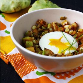 Patty Pan Squash Succotash