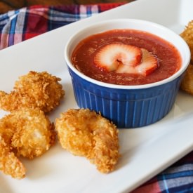 Coconut Shrimp with Strawberry