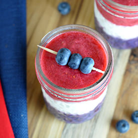Red, White, and Blue Smoothies