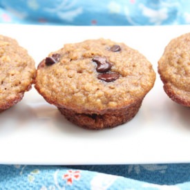 Mini Banana Chocolate Chip Muffins