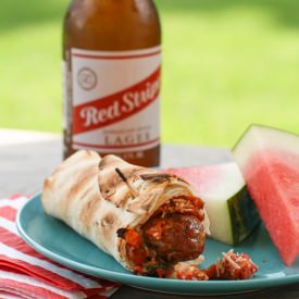 Grilled Italian Sausage Wraps