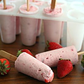 Strawberry Cheesecake Popsicles