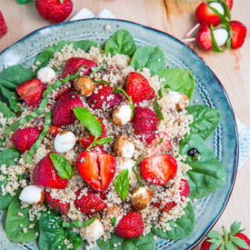 Strawberry Quinoa and Spinach